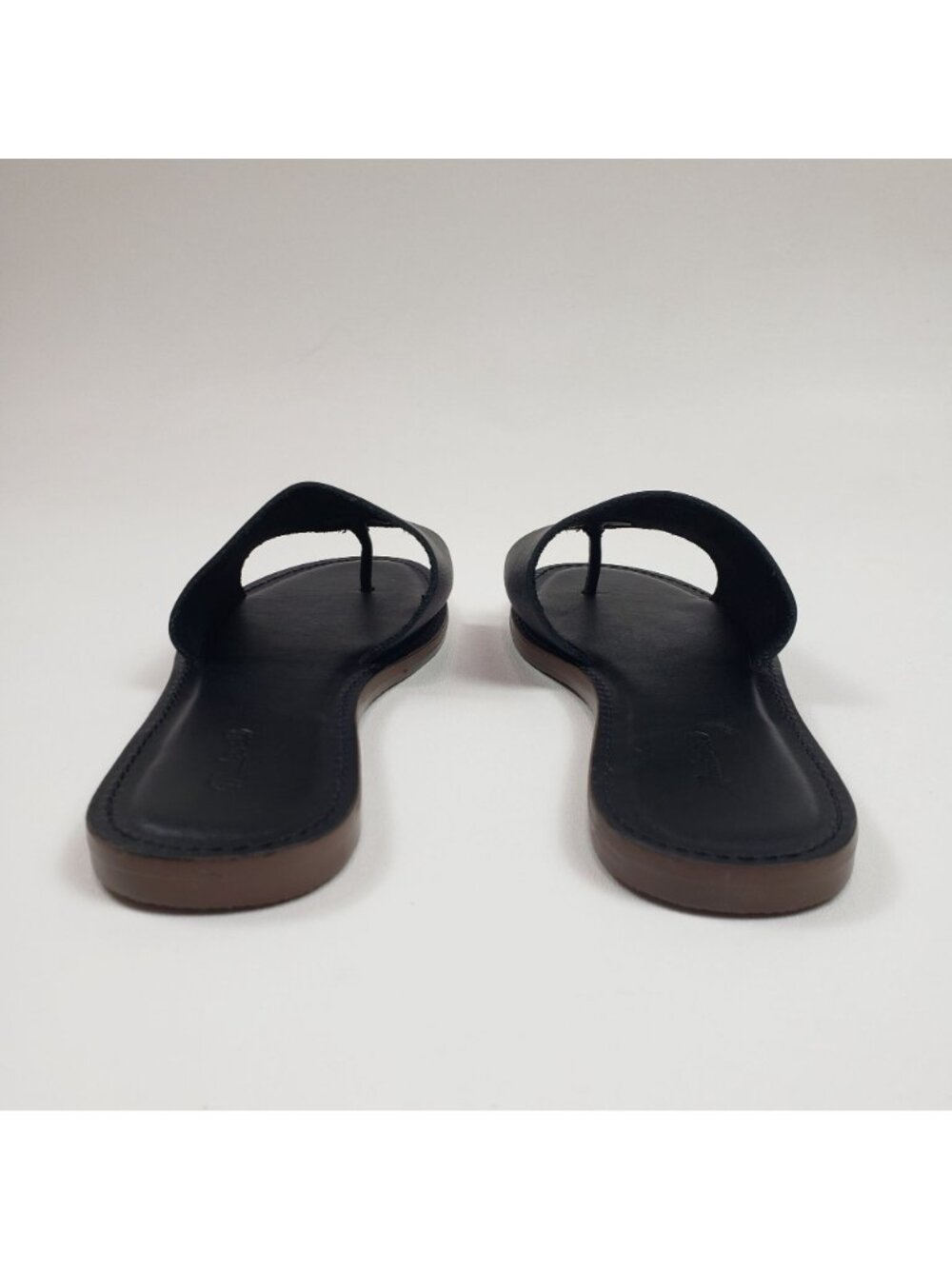 Madewell The Boardwalk Post Slide Sandal Women’s 7M Black Leather Summer - Picture 5 of 16